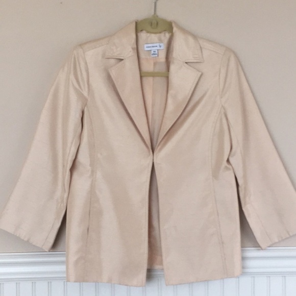 Susan Graver Cream Jacket - Picture 1 of 6